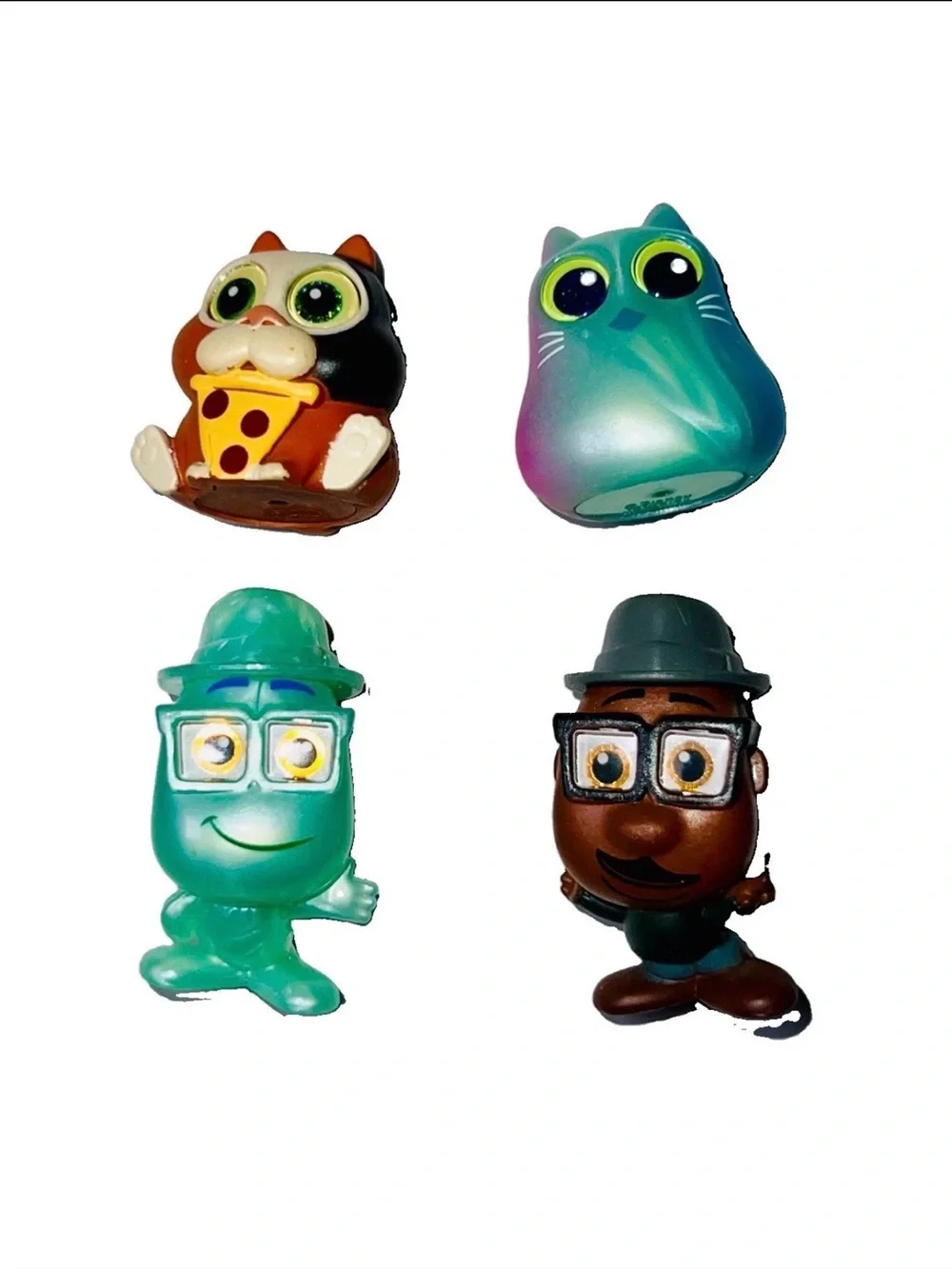 Disney Doorables Soul Mr. Mittens and Mr. Joe Gardner Lot 4 Figures
